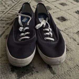 Keds Canvas Shoes, Navy Blue, Size 9